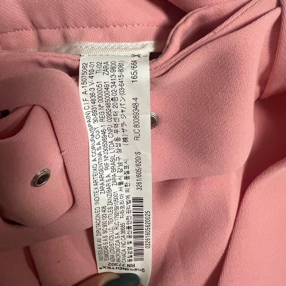 Zara Belted Trousers Wide Leg and Ankle Length - Picture 6 of 7